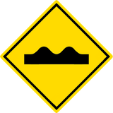 Warning for a bad road surface.
