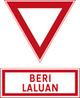 Give way.