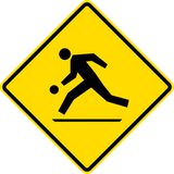 Warning for a playground.
