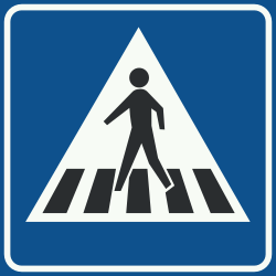 Crossing for pedestrians.