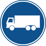 Обязательная полоса для грузовиков.