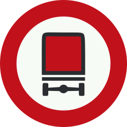 Vehicles carrying dangerous goods prohibited.