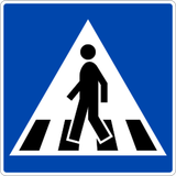Oversteekplaats voor voetgangers.