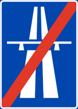 Einde van de autosnelweg.