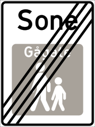 Ende der Fußgängerzone.