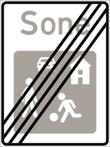 Einde van het woonerf.