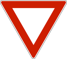 Voorrang verlenen.