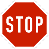 Stoppen en voorrang verlenen.