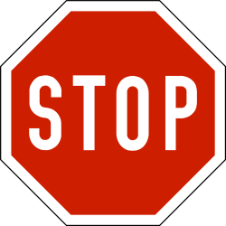 Stoppen en voorrang verlenen.
