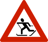 Waarschuwing voor skiërs.