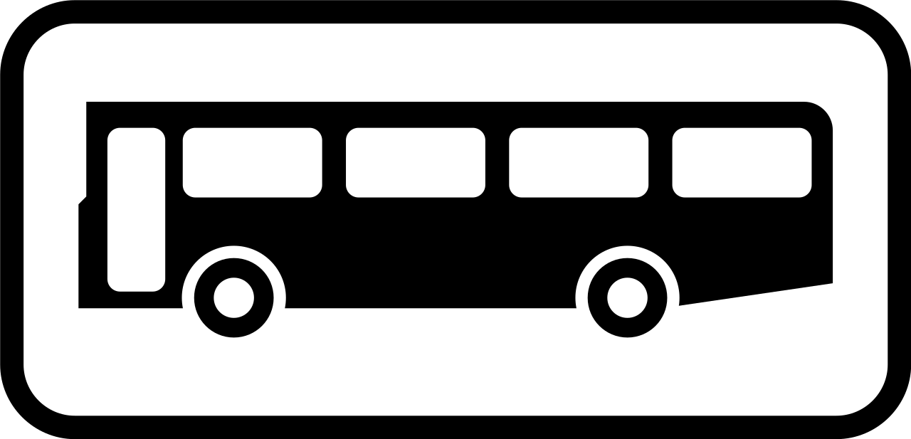 Voor bussen.