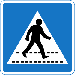 Oversteekplaats voor voetgangers.