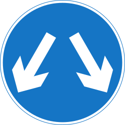 Obstakel langs beide kanten voorbijrijden.