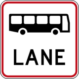 Rijstrook voor bussen.