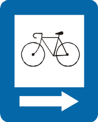 Lane for cyclists.