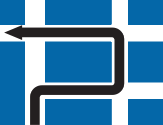 Route to be followed in order to turn left.