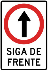 Driving straight ahead mandatory.