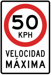 Start of a speed limit.