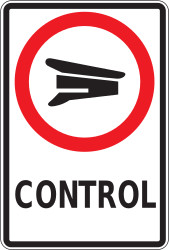 Entry prohibited (checkpoint).