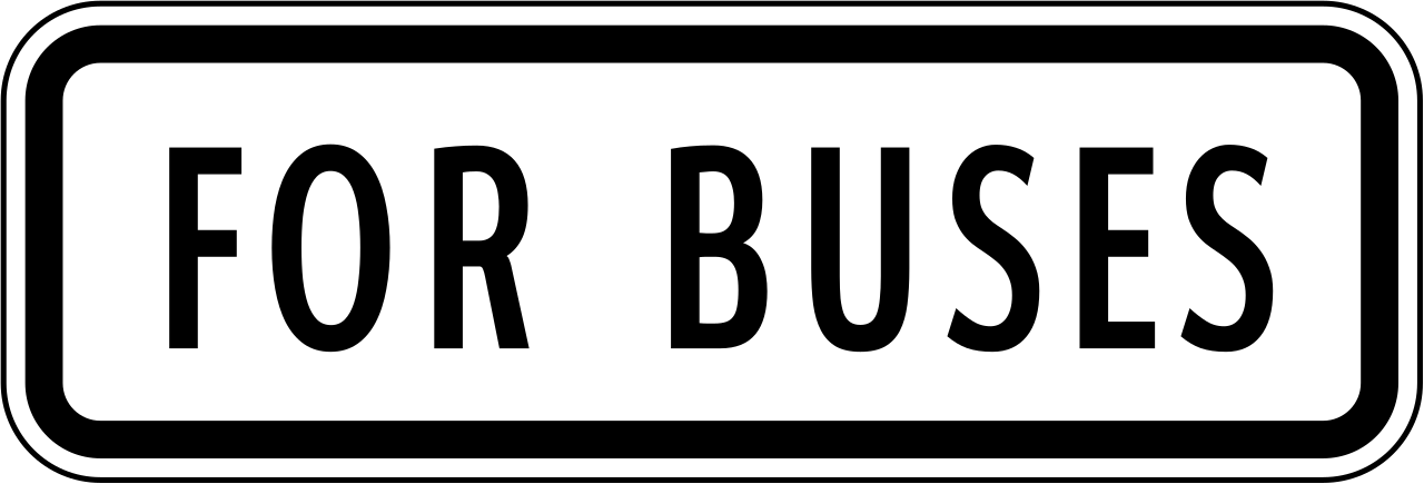 Voor bussen.