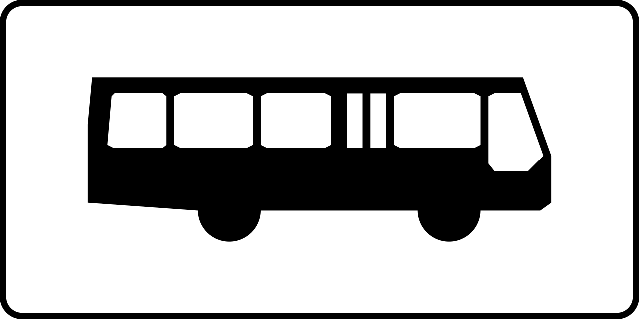 Voor bussen.