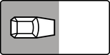 Perpendicular parking on roadway.