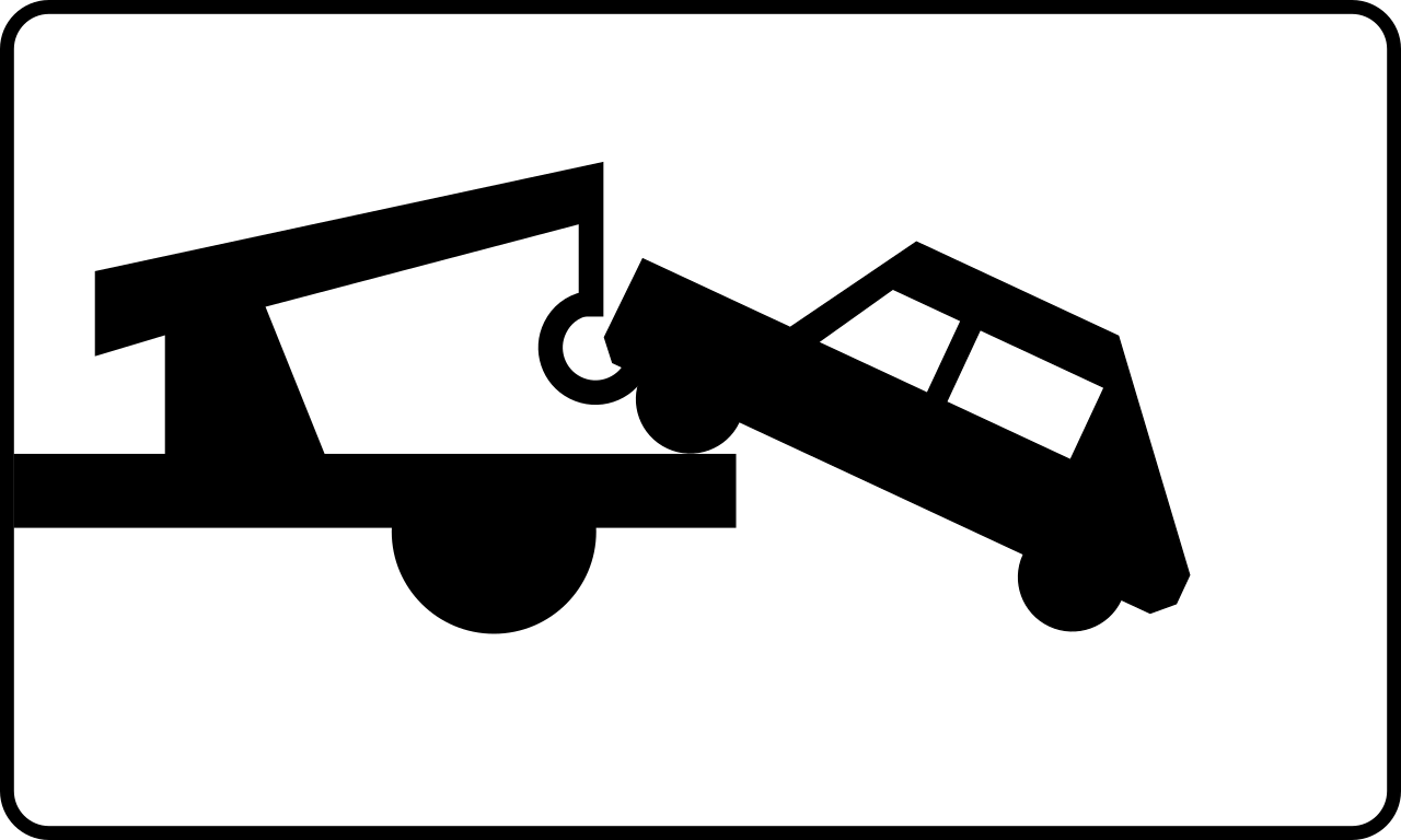 Foutgeparkeerde voertuigen kunnen worden weggesleept.