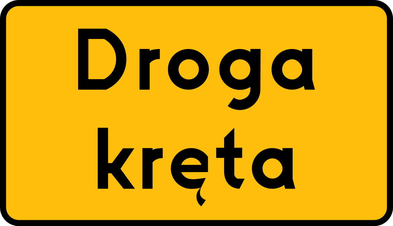 Bochtige weg.