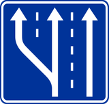 Start of a new lane.