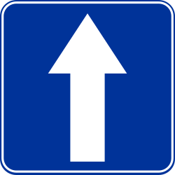 一方通行道路。