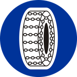 Snow chains mandatory.