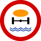 Vehicles carrying water-polluting substances prohibited.