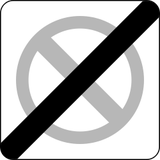 End of no-parking zone.