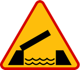 Warning for a movable bridge.
