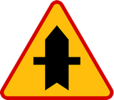 Priority at the junction.