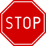Stop and give way.