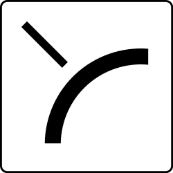 Crossroad shape.