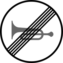 End of horn prohibition.
