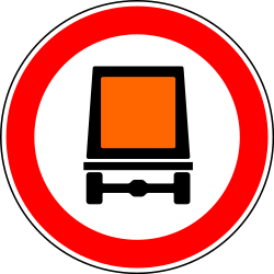 Vehicles carrying dangerous goods prohibited.