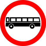 Bussen verboden.