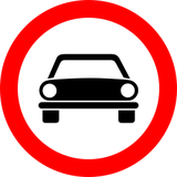 Auto's verboden.