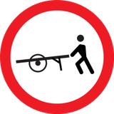 Handkarren verboden.