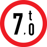 Voertuigen zwaarder dan aangegeven verboden.