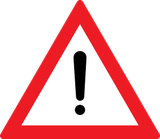 Waarschuwing voor een gevaar zonder specifiek verkeersbord.