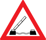 Waarschuwing voor een beweegbare brug.