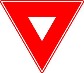 Voorrang verlenen.
