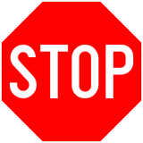 Stoppen en voorrang verlenen.