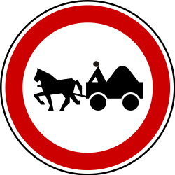 Horsecarts prohibited.