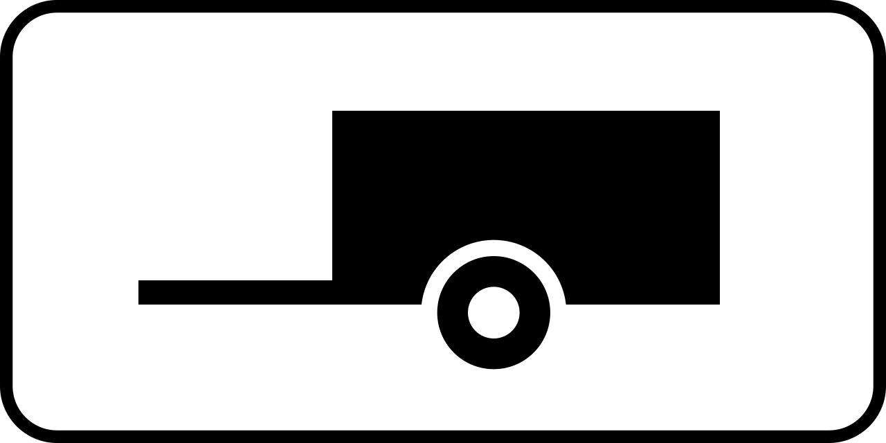 Voor auto's met aanhangwagen.