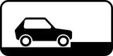 Estacionamento perpendicular na faixa de rodagem.